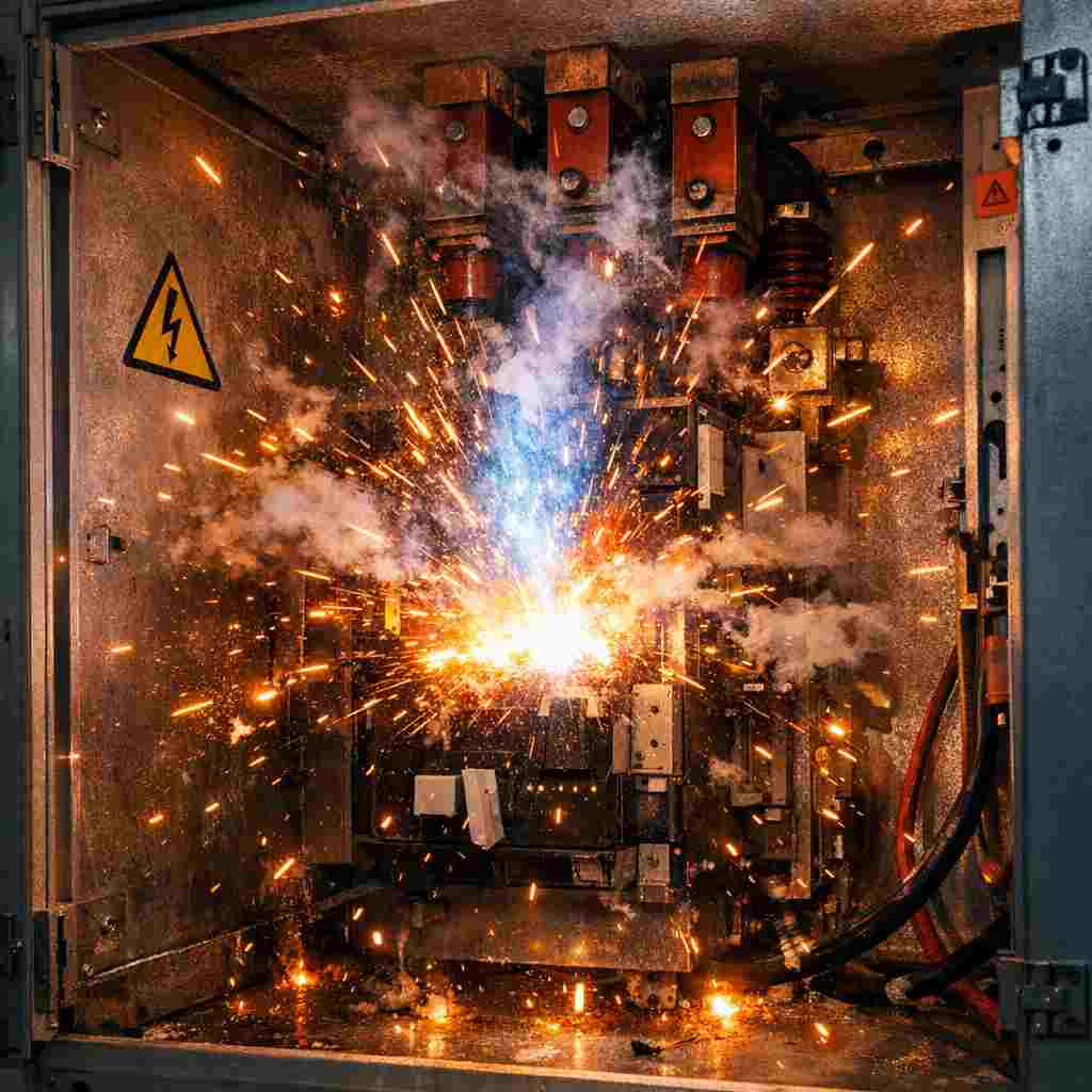 MV switchear arc flash
