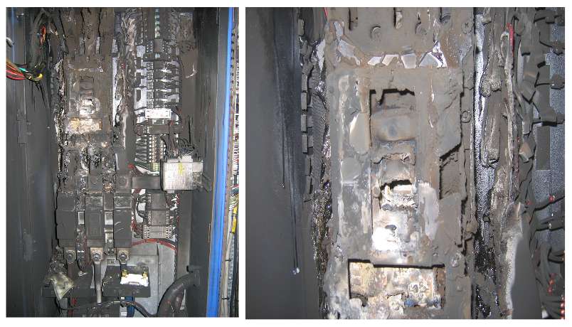 arc flash damage for switchgear