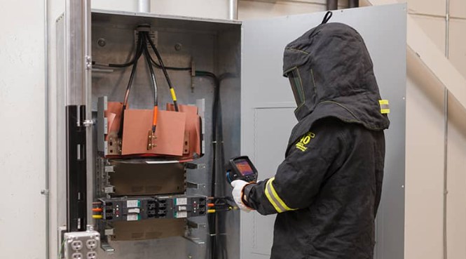 wear arc flash PPE